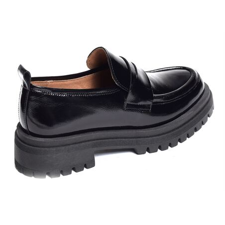 1564 Verni Noir, Mocassins Audrey's Shoes