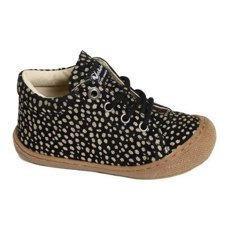 COCOON GIRL Noir Or, Chaussures à Lacets Naturino