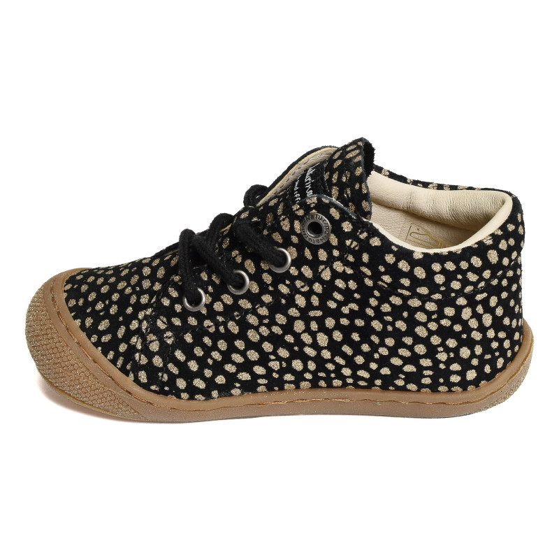 COCOON GIRL Noir Or, Chaussures à Lacets Naturino