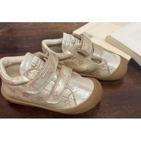 COCOON GIRL VELCRO VELOURS Platine, Chaussures à Scratch Naturino