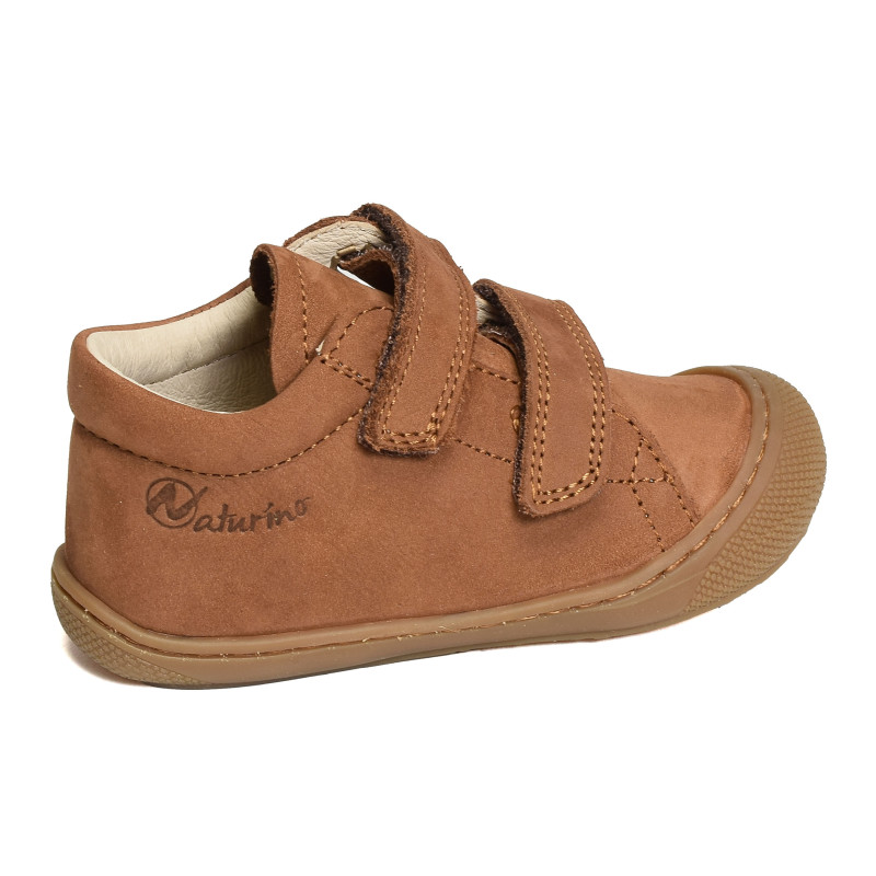 COCOON VELCRO BOY NUBUCK Marron, Chaussures à Scratch Naturino