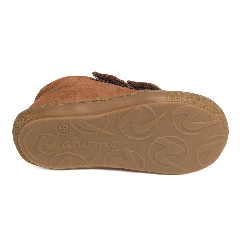 COCOON VELCRO BOY NUBUCK Marron, Chaussures à Scratch Naturino