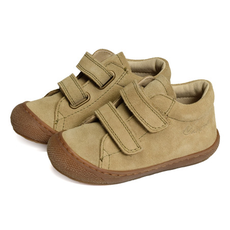 COCOON VELCRO BOY SUEDE Sand, Chaussures à Scratch Naturino