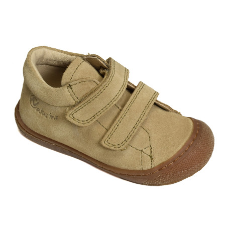 COCOON VELCRO BOY SUEDE Sand, Chaussures à Scratch Naturino