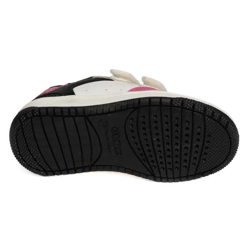 J WASHIBA B GIRL Blanc Fuchsia, Sneakers basses Geox