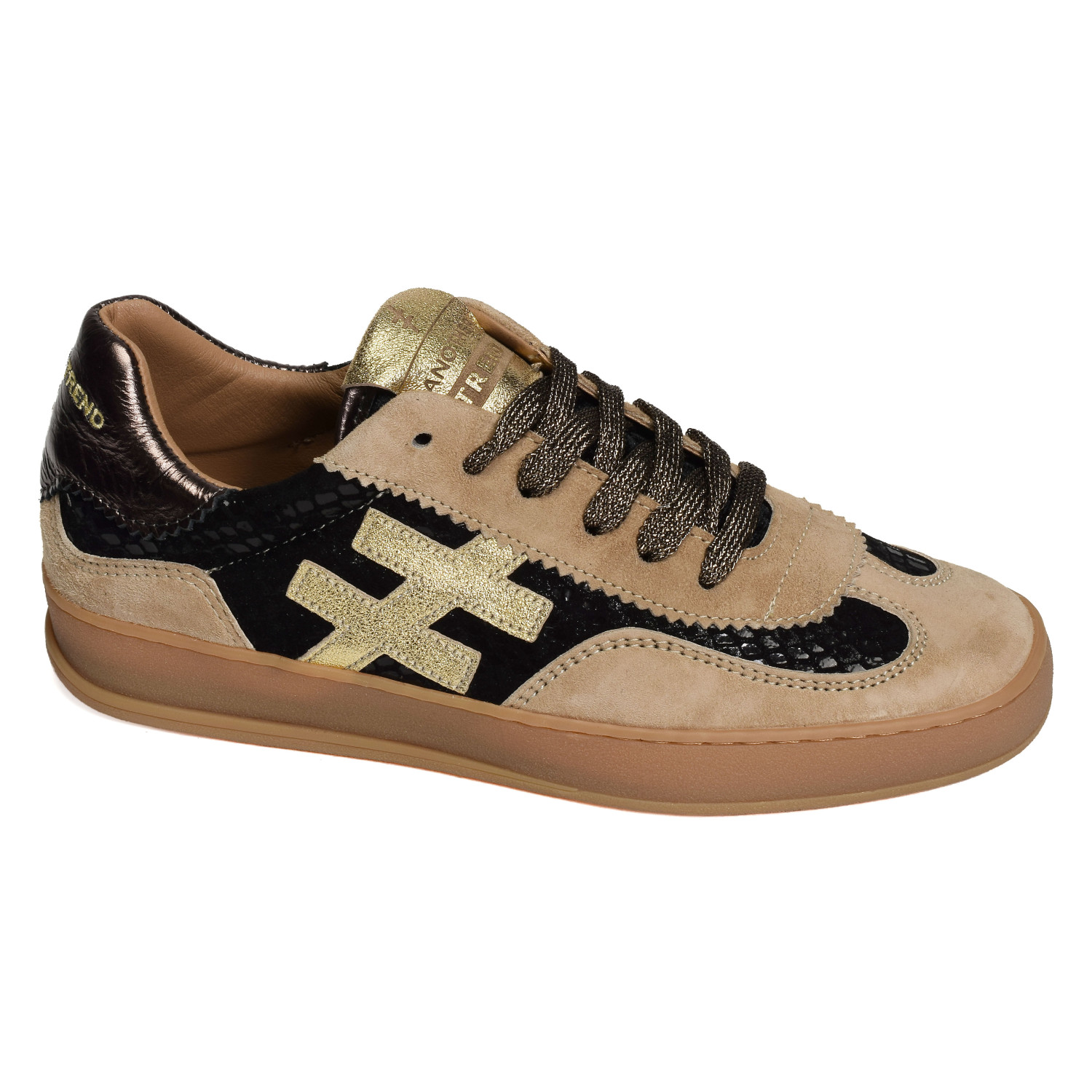 ICONIC 2 A032 Beige Noir, Baskets Mode Another Trend