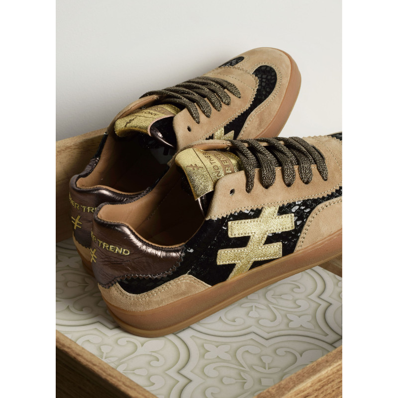 Lot De 2 Paires De Chaussures D'été Femme - Taille 38 - Cuir Marron - Style Plat à Enfiler - Occasion