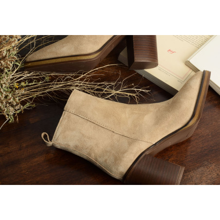 CAMDEN 5221 Beige, Bottines Alpe