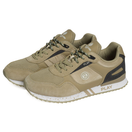 CHAMONIX 1914 MONO Beige, Baskets running Serge Blanco