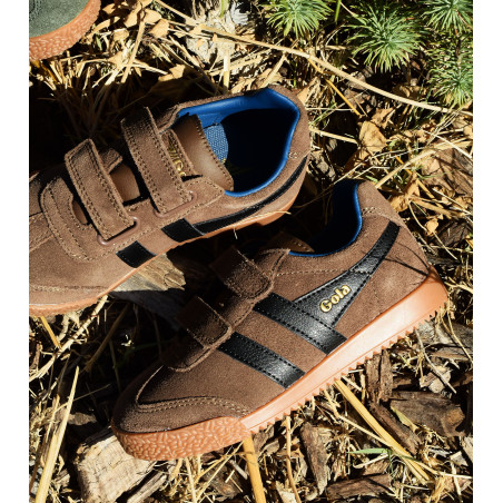 HARRIER STRAP Marron Noir, Sneakers basses Gola