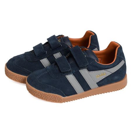 HARRIER STRAP Marine Gris, Sneakers basses Gola
