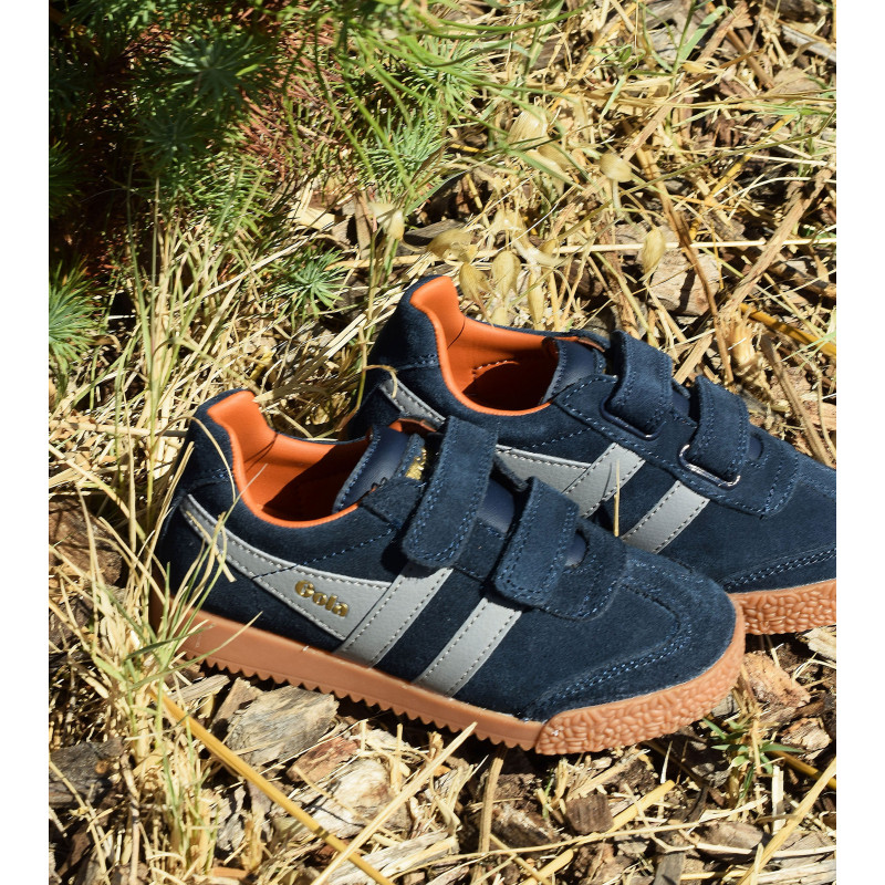 HARRIER STRAP Marine Gris, Sneakers basses Gola