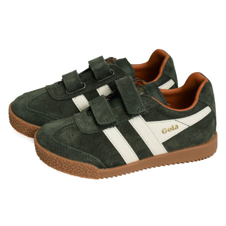 HARRIER STRAP Kaki Blanc, Sneakers basses Gola