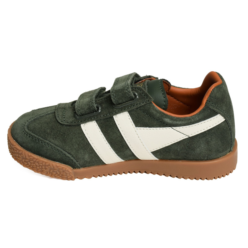 HARRIER STRAP Kaki Blanc, Sneakers basses Gola