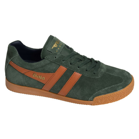 HARRIER SUEDE TRAINERS Vert Orange, Sneakers basses Gola