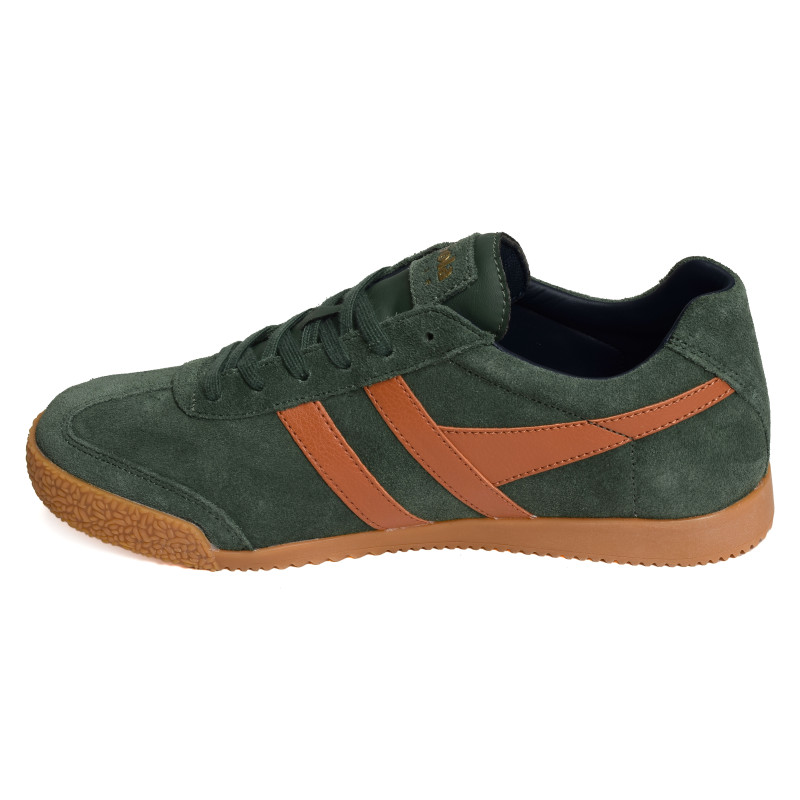 HARRIER SUEDE TRAINERS Vert Orange, Sneakers basses Gola