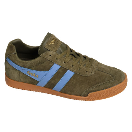 HARRIER SUEDE TRAINERS Kaki Bleu, Sneakers basses Gola