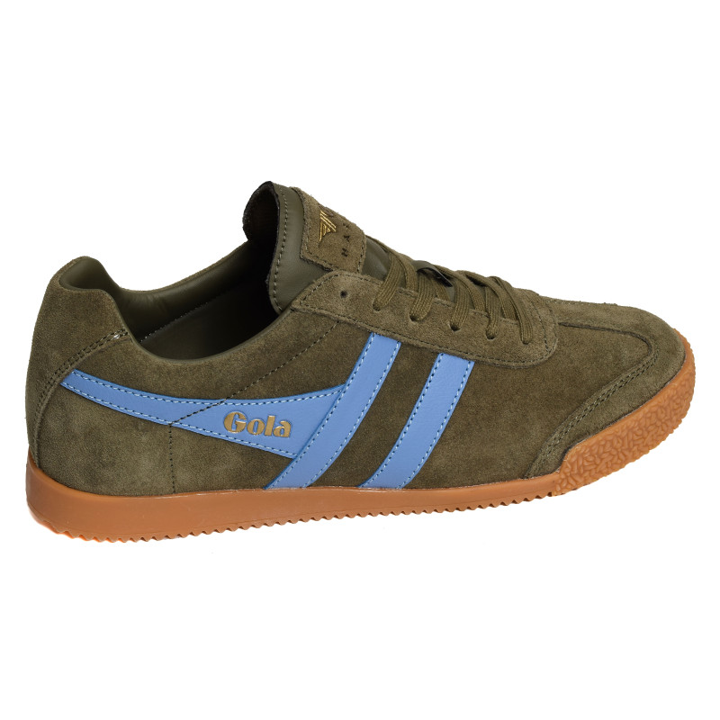 HARRIER SUEDE TRAINERS Kaki Bleu, Sneakers basses Gola