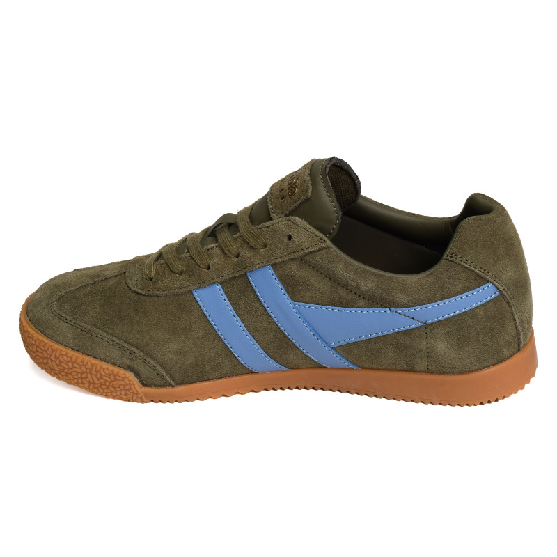 HARRIER SUEDE TRAINERS Kaki Bleu, Sneakers basses Gola