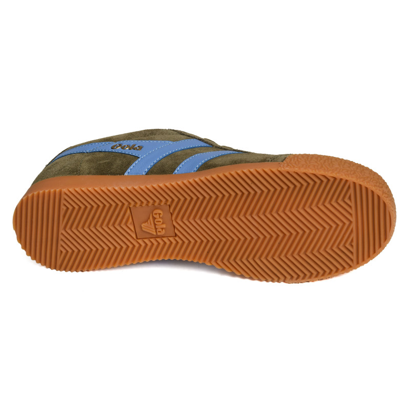 HARRIER SUEDE TRAINERS Kaki Bleu, Sneakers basses Gola