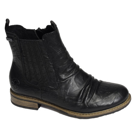 74855 Noir, Bottines Rieker