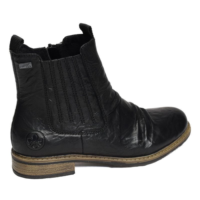 74855 Noir, Bottines Rieker