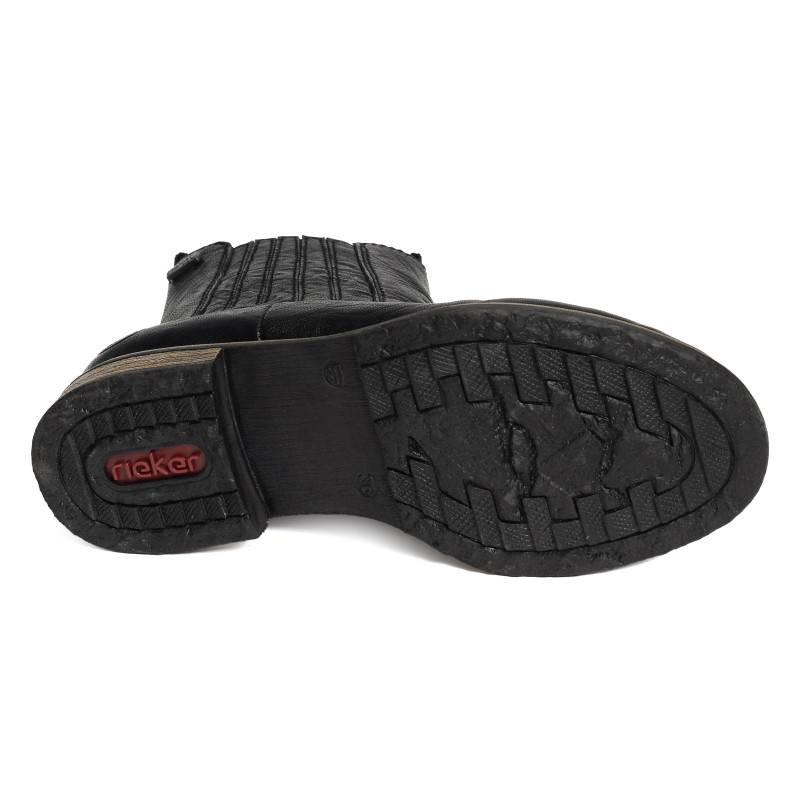 74855 Noir, Bottines Rieker