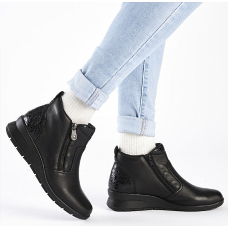 L4861 Noir, Bottillons Rieker