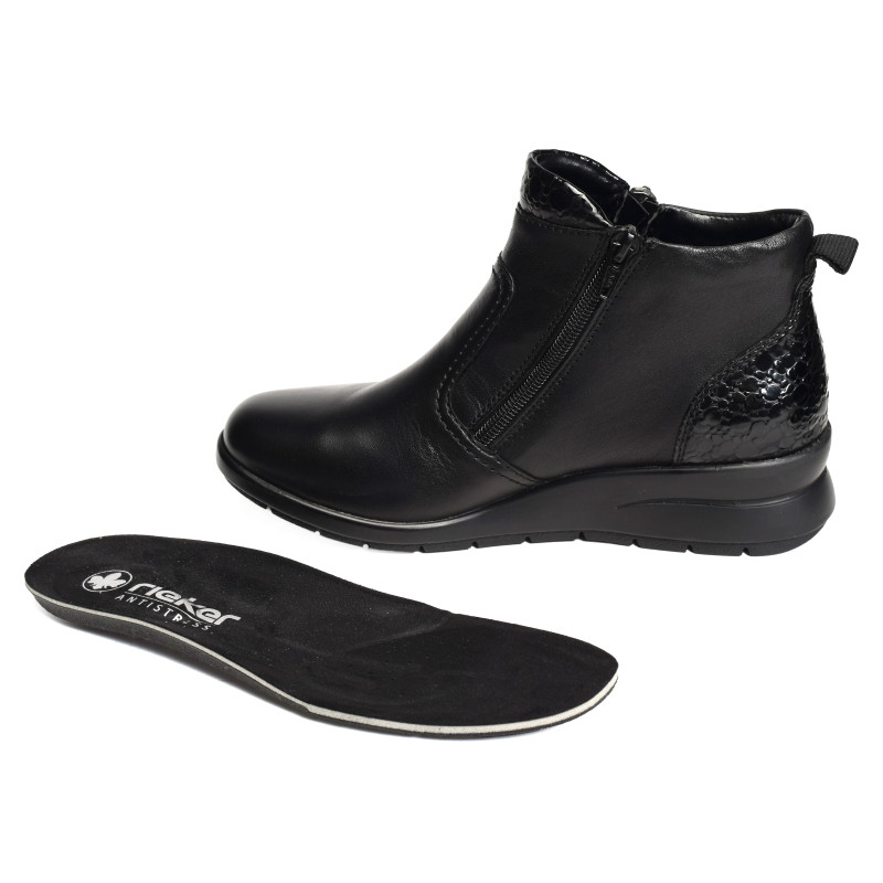 L4861 Noir, Bottillons Rieker