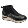 N9362 Noir Léopard, Baskets montantes Rieker