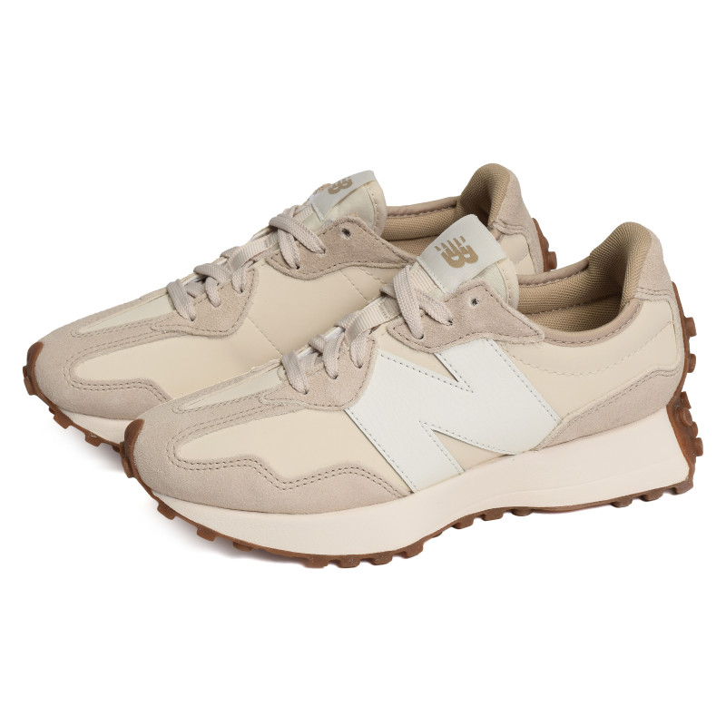 MS327 Beige Blanc, Baskets running New Balance