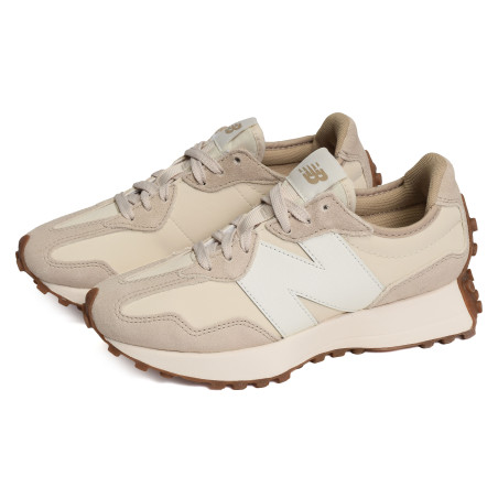 MS327 Beige Blanc, Baskets running New Balance