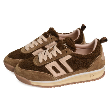JOGGER FUR Camel, Baskets running Back 70