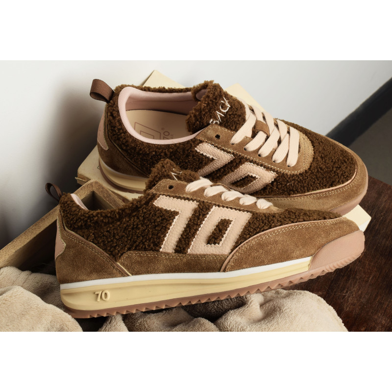JOGGER FUR Camel, Baskets running Back 70