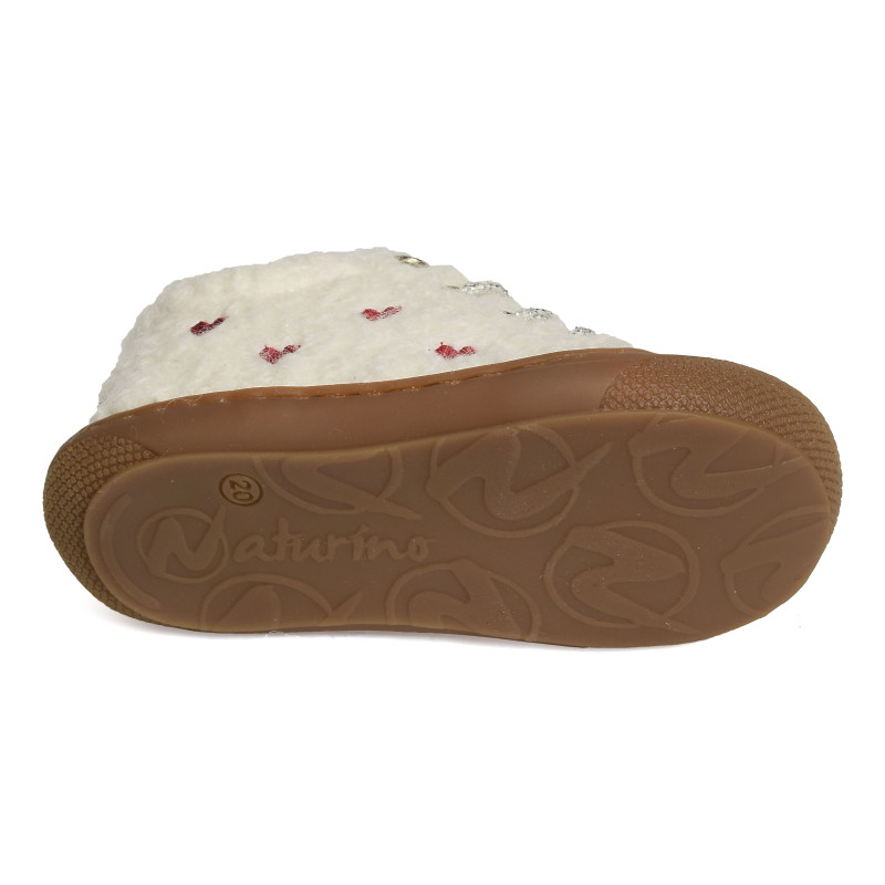 COCOON GIRL Blanc Rouge, Chaussures à Lacets Naturino