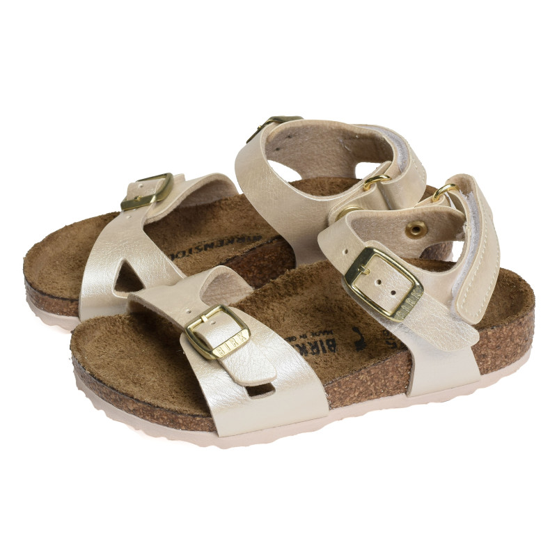 RIO AS Ecru, Sandales plates & Nu-Pieds Birkenstock