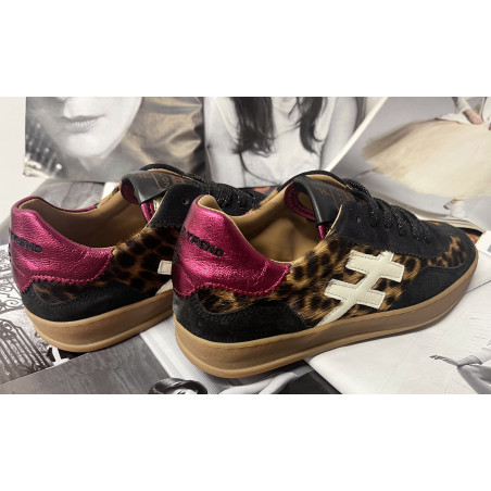 ICONIC 2 A032 Noir Léopard, Sneakers basses Another Trend