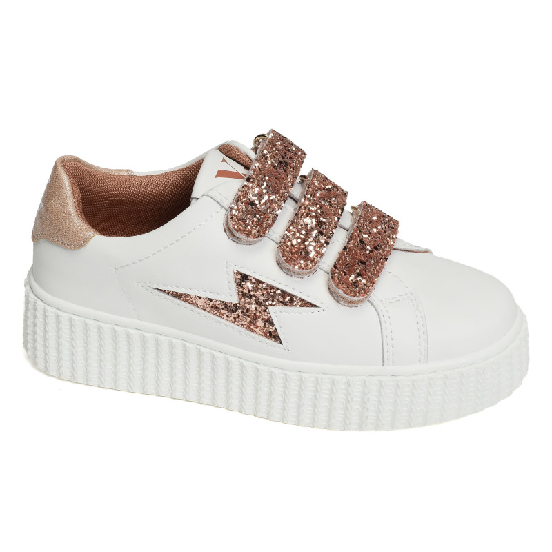 MINI MAHALIA Blanc Rose, Sneakers basses Vanessa Wu