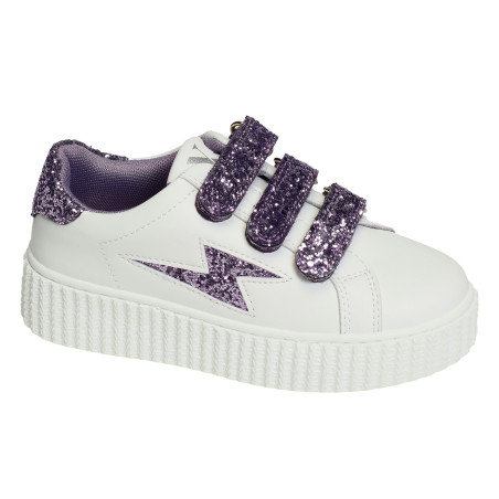 MINI MAHALIA Blanc Violet, Sneakers basses Vanessa Wu