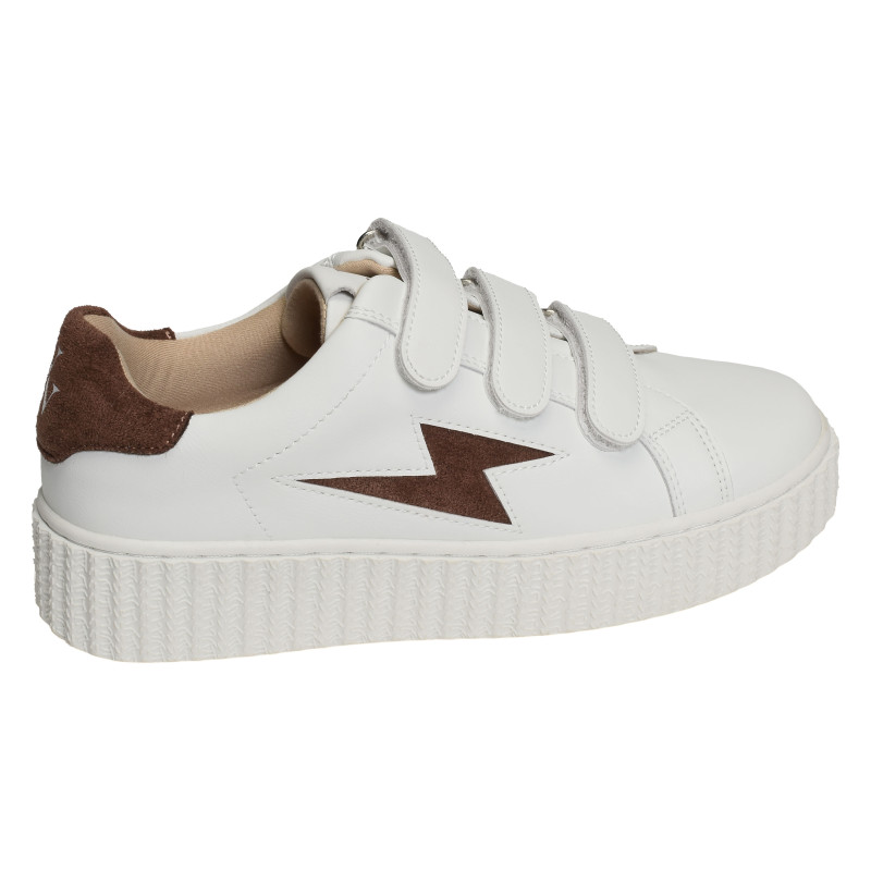 VICKY Blanc Marron, Sneakers basses Vanessa Wu