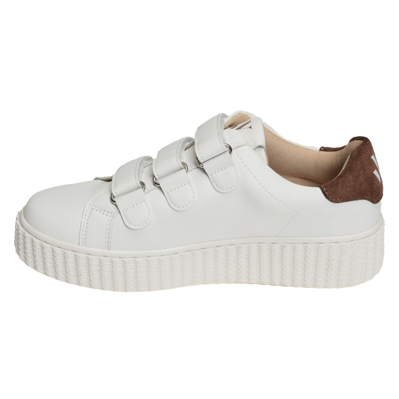 VICKY Blanc Marron, Sneakers basses Vanessa Wu