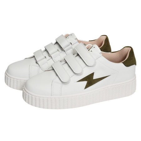 VICKY Blanc Kaki, Sneakers basses Vanessa Wu