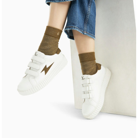 VICKY Blanc Kaki, Sneakers basses Vanessa Wu
