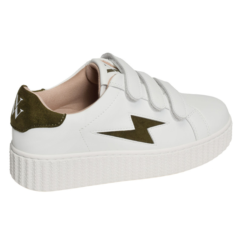 VICKY Blanc Kaki, Sneakers basses Vanessa Wu