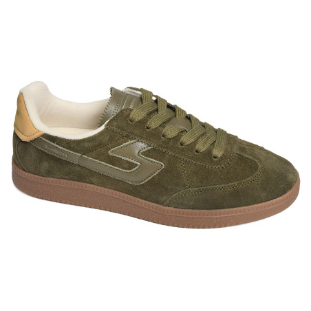 SHEFFIELD JOGGER M Kaki Marron, Sneakers basses Schmoove