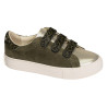 ARCADE STRAPS PERFO Kaki Léopard, Sneakers basses No Name