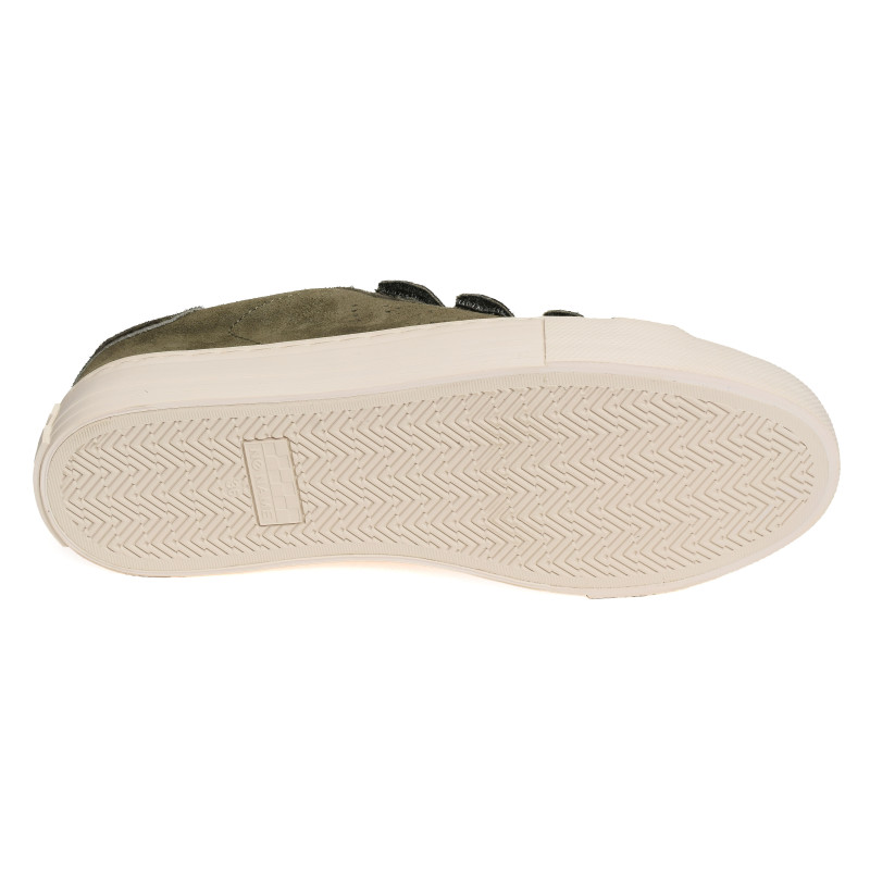 ARCADE STRAPS PERFO Kaki Léopard, Sneakers basses No Name