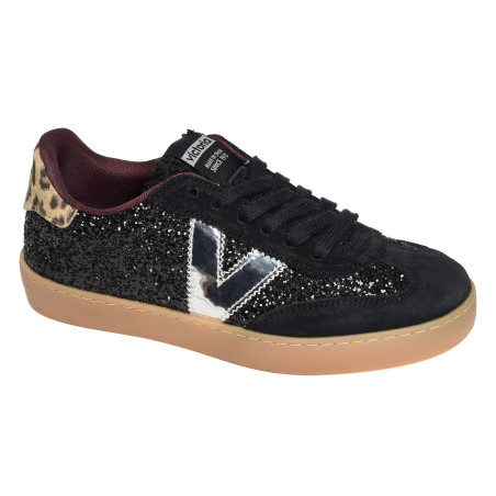 1126223 Noir Léopard, Sneakers basses Victoria