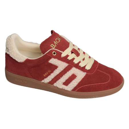 CLOUD FUR Rouge, Sneakers basses Back 70