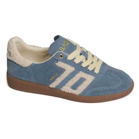 CLOUD FUR Bleu Jeans, Sneakers basses Back 70